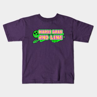 MARDI GRAS 2ND LINE Kids T-Shirt